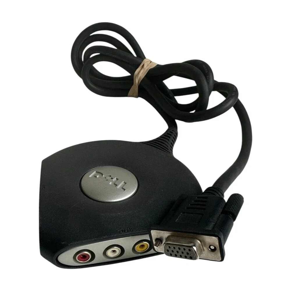 Dell VGA Splitter Cable E166307 RCA AV Adapter Dual Monitor Y Splitter Cord